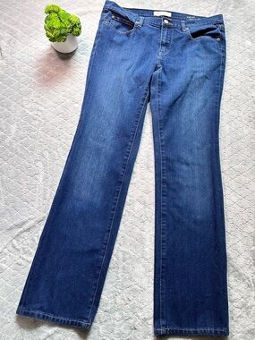👖 Henry & Belle Ideal Straight Jeans Women’s Size 30 Navy Flare